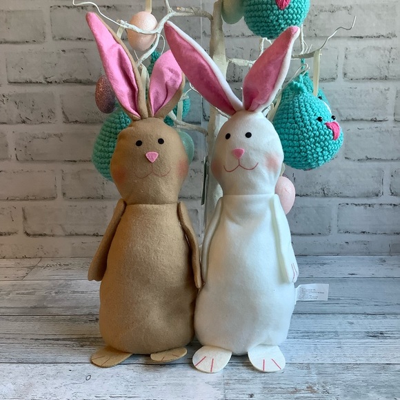 Holiday Set Of 2 Plush Easter Bunnies Poshmark